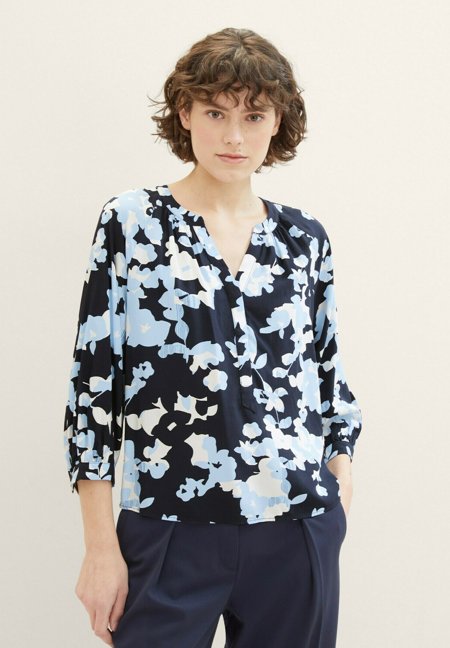 TOM TAILOR Maglietta Donna Con Logo Stampato - Cotone Morbido, Girocollo, Maniche Corte - Casual Chic