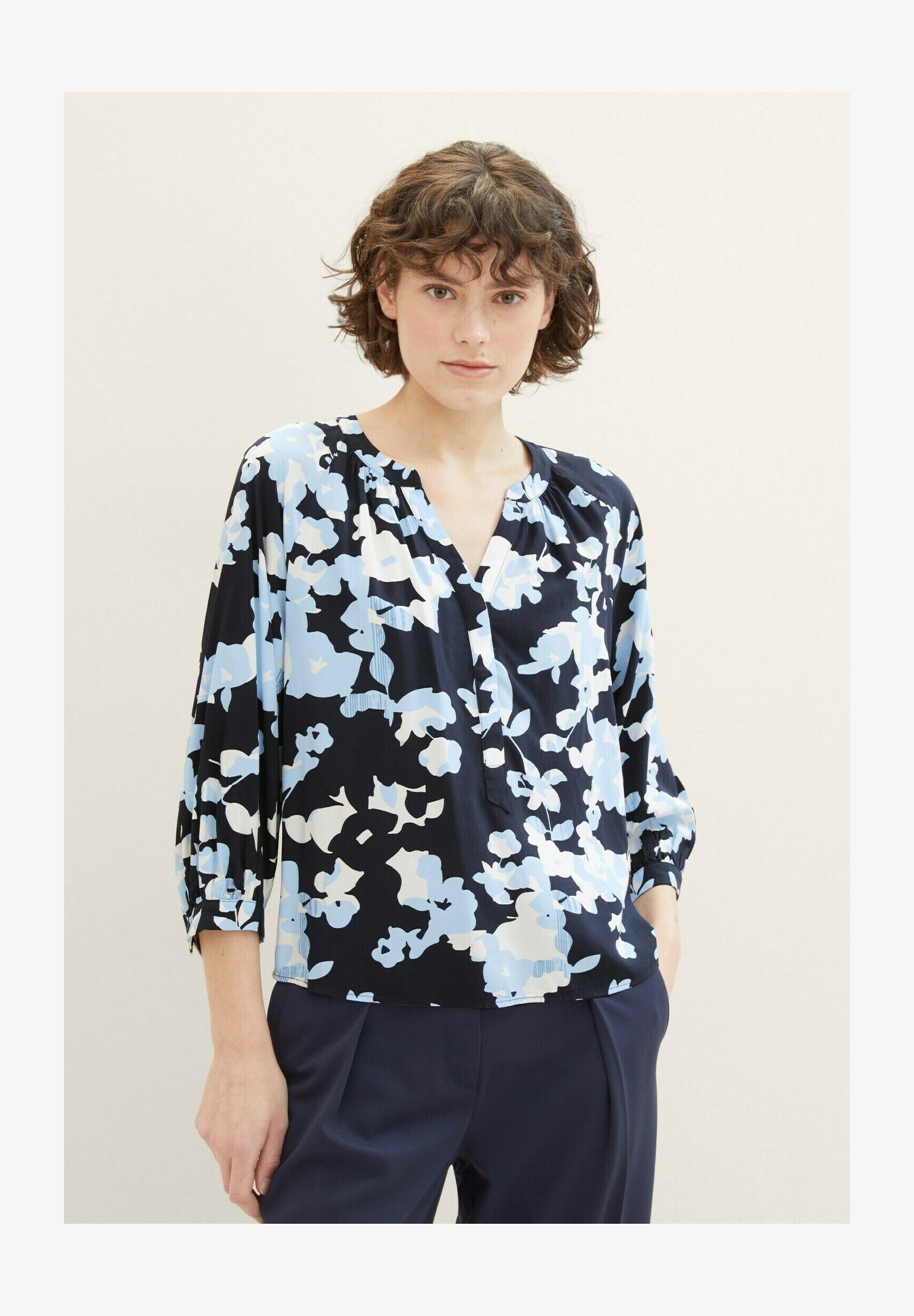 TOM TAILOR Maglietta Donna Con Logo Stampato - Cotone Morbido, Girocollo, Maniche Corte - Casual Chic