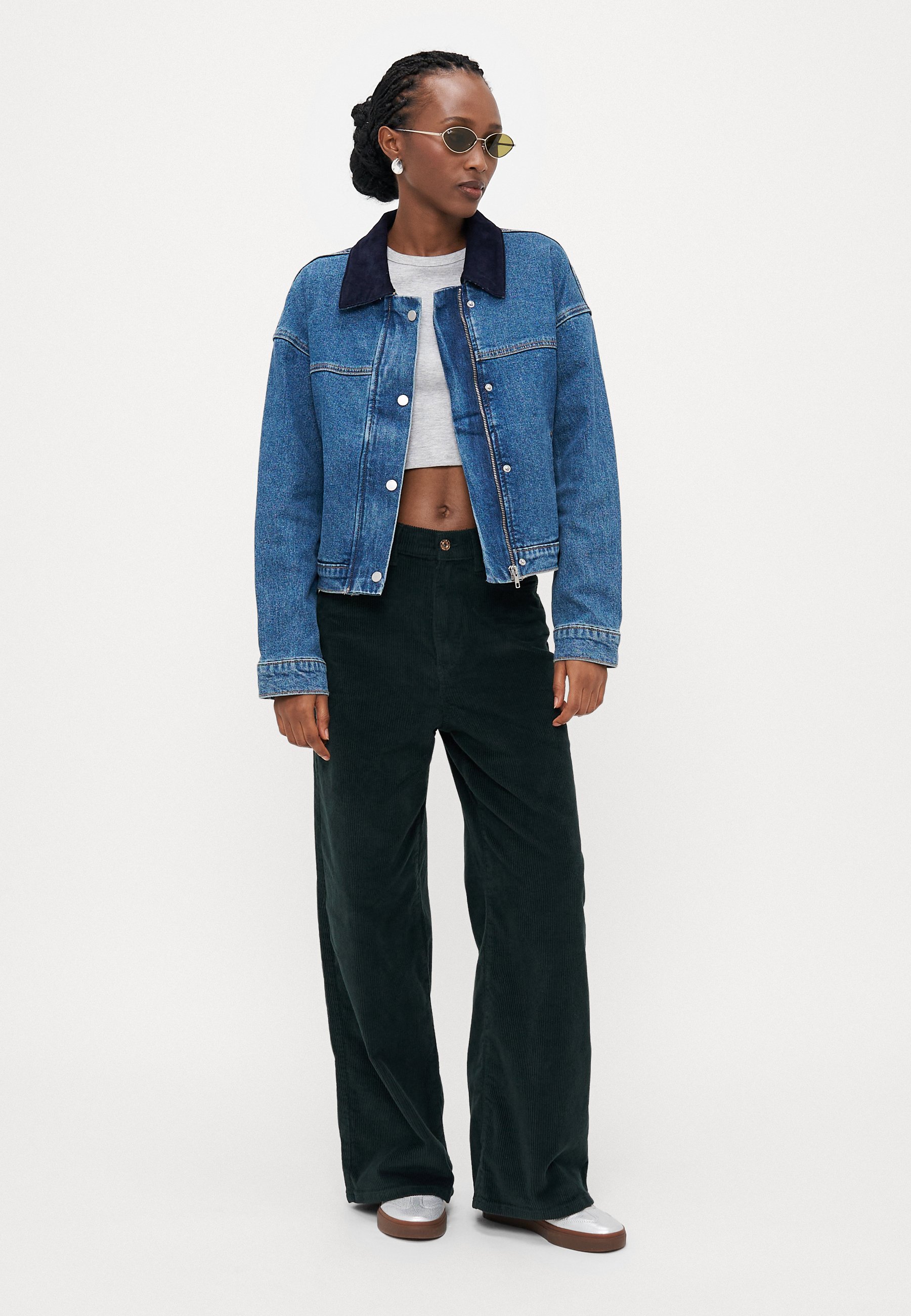 ONLY Petite ONLBITTEN JACKET - Denim jacket - medium blue denim