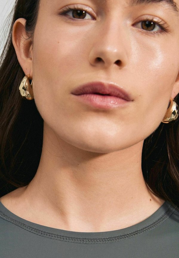 BELIEVE CHUNKY HOOP - Ohrringe - gold plated