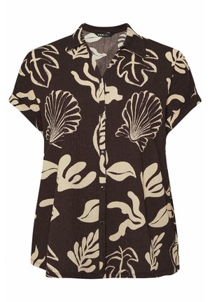 SEASHELL PRINT TEXTURED  - Blus - light brown