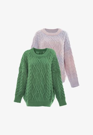 Mo, 2-PACK - Pullover - blau pink & grün