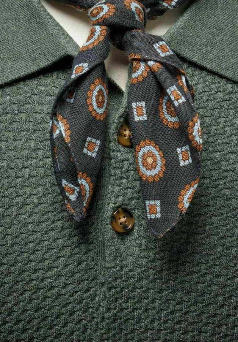 John Henric MOTIF BANDANA - Tørklæde / Halstørklæder - grey