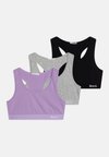 SOLID 3 PACK - Brassière - lila/grau