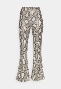 ONLSHAKIRA FLARED PANT - Tajice-hlače - pumice stone pattern/snake