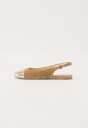 Kennel + Schmenger LOLA - Slingback ballet pumps - beige/gold coloured