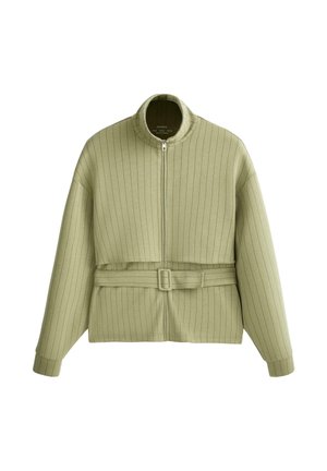 OYSHO, BOXY JACKET WITH SOFT-TOUCH MODAL - Jakna za nošenje na otvorenom - light yellow