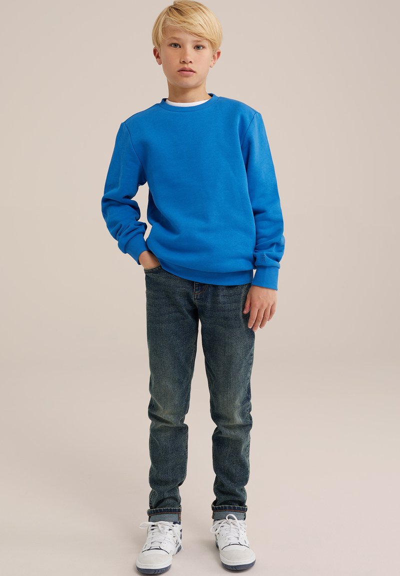 WE Fashion Straight leg -farkut - blue