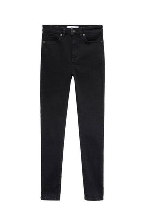Mango RISE SKINNY  - Jeans Skinny Fit - black denim