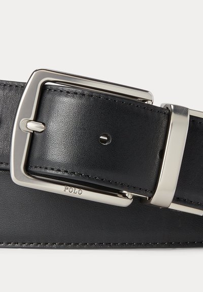 Polo Ralph Lauren LEATHER BELT & CARD CASE GIFT SET - Bælter - black