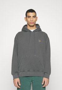 Carhartt WIP HOODED NELSON  - Felpa - black garment dyed