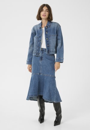 CYRINE    - Denim jacket - medium vintage blue wash