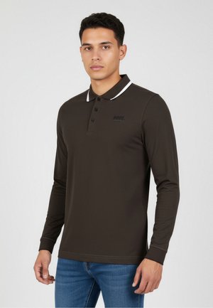 Polo shirt - black-brown