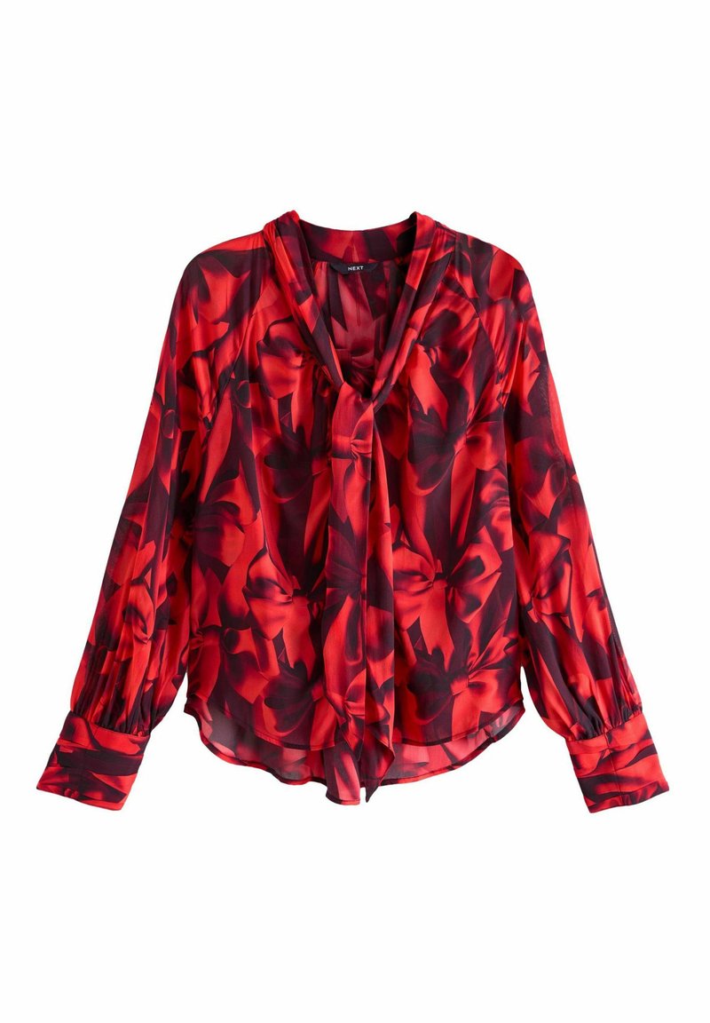 Next REGULAR FIT - Blus - red bow print/röd - Zalando.se