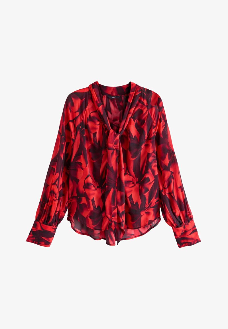 Next REGULAR FIT - Blus - red bow print/röd - Zalando.se