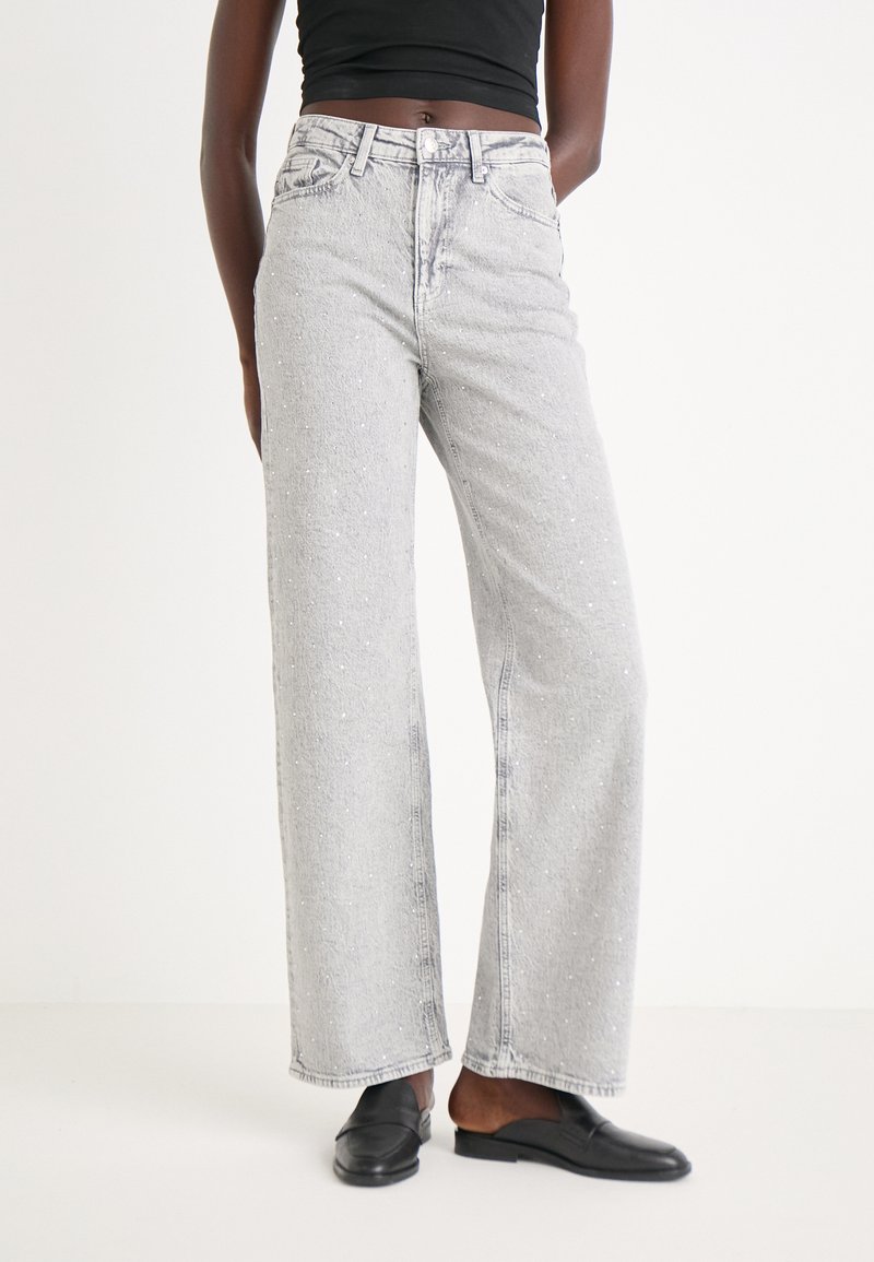 Vero Moda VMTESSA - Wide Leg - medium grey denim