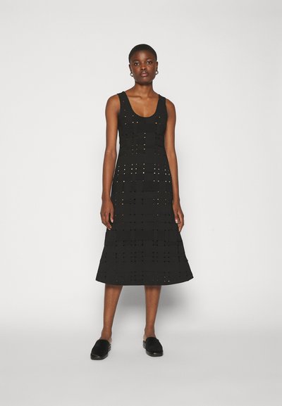 A.W.A.K.E. MODE WEAVED FITTED TANK DRESS - Koktélruha / Partiruha - black
