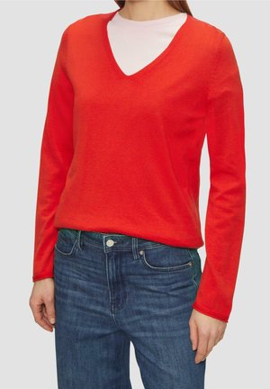 Strickpullover - light red