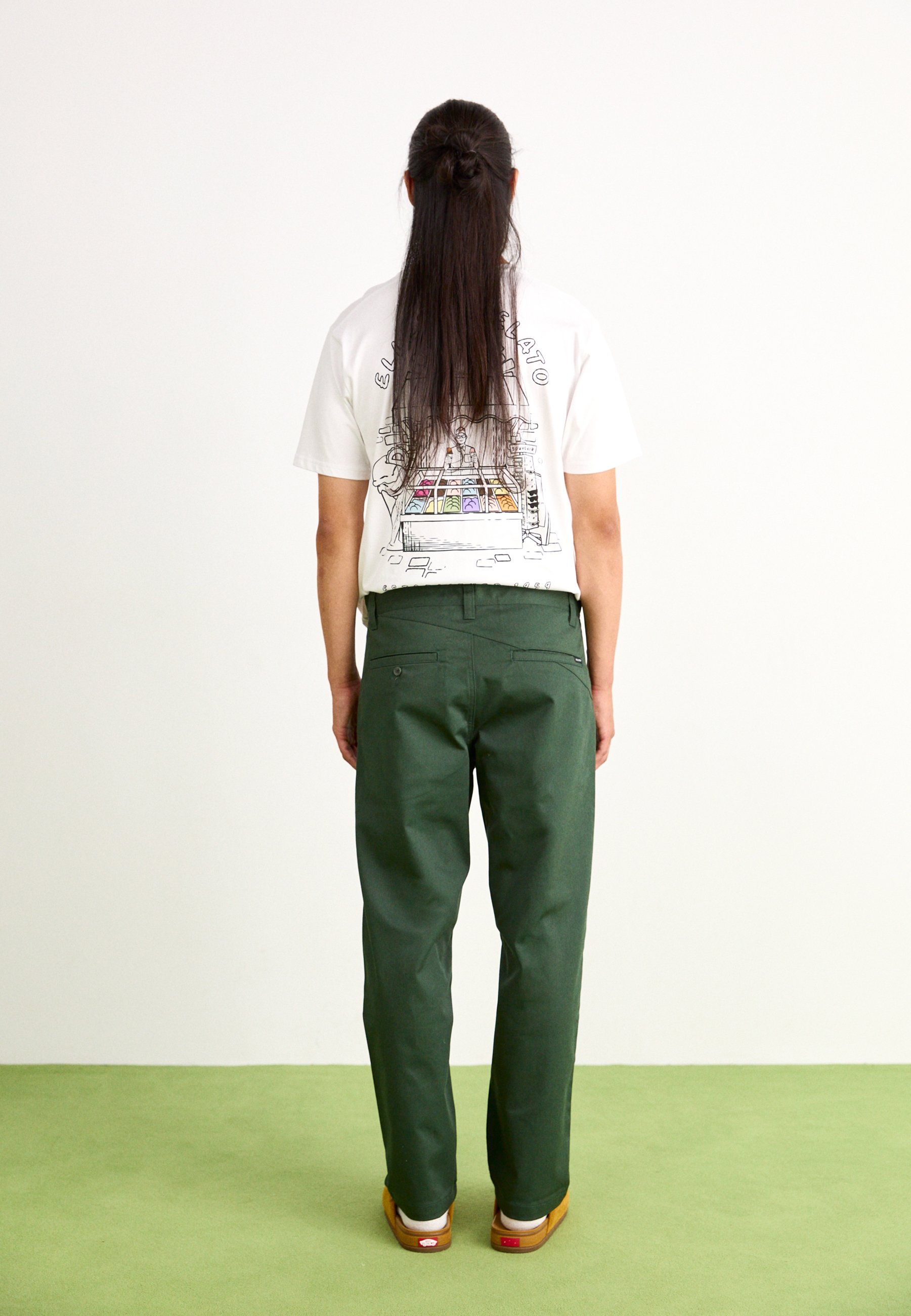 Volcom FRICKIN SKATE PANT - Trousers - dark forest/dark green