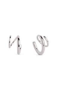 SPIRAL DROP - Pendientes - silver coloured