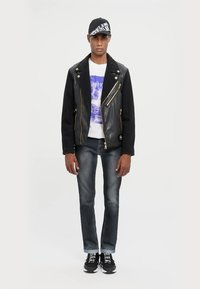 Versace Jeans Couture SWAN LOGO  - Camiseta estampada - white