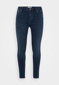 ONLY Carmakoma CARWILLY - Skinny džíny - dark blue denim