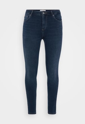 ONLY Carmakoma CARWILLY - Skinny džíny - dark blue denim