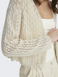 ONLY ONLNOLA 7/8 LIFE OPEN NOOS - Gilet - cloud dancer