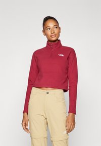 The North Face GLACIER CROPPED ¼ ZIP - Flīsa džemperis - beetroot