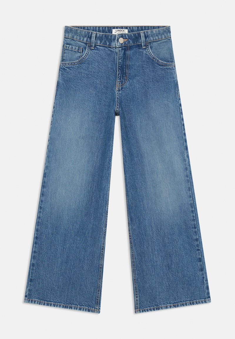 Lindex VEGA TROUSERS - Jean flare - denim blue