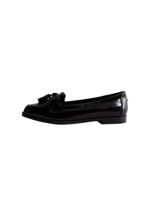 TASSEL TRIM COMFORT LOAFERS - Instappers - black