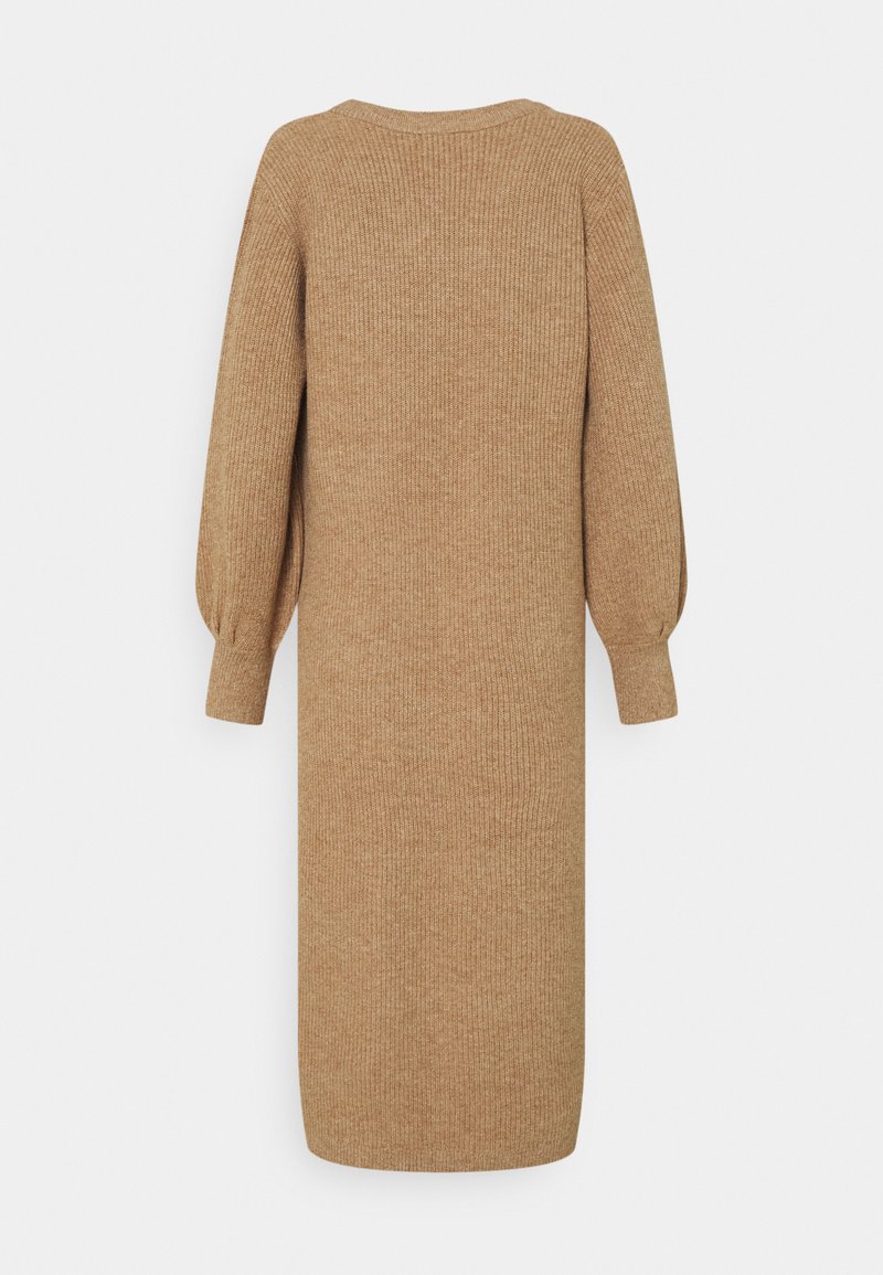 Object OBJMALENA L/S NOOS - Vestido de malha - chipmunk melange