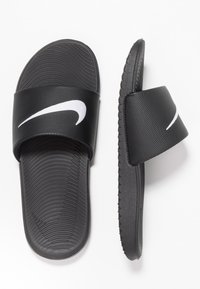 Nike Performance - KAWA SLIDE UNISEX - Natikači za na bazen - black/white Miniaturna slika 1