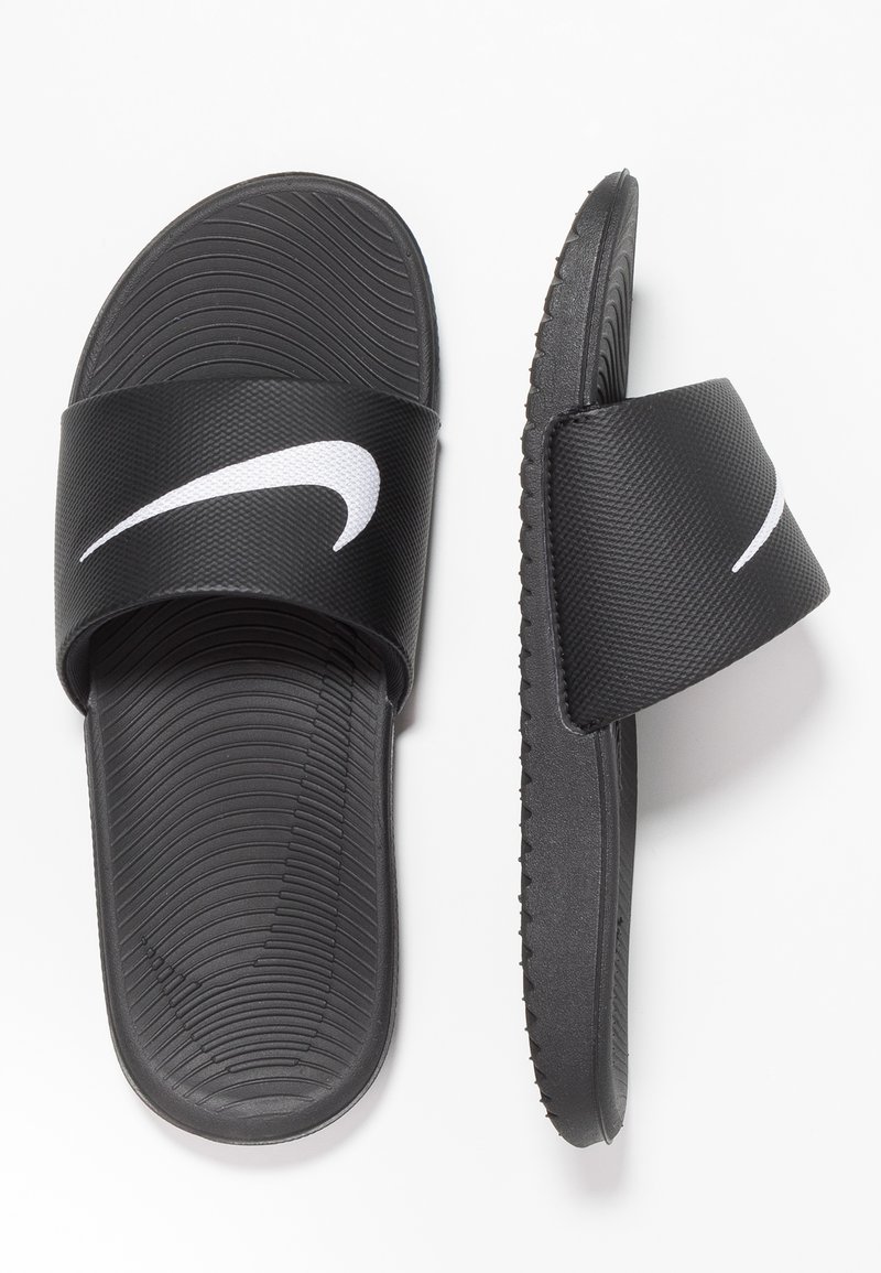 Nike Performance - KAWA SLIDE UNISEX - Natikači za na bazen - black/white, Povečajte