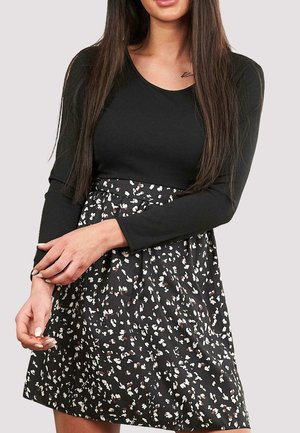 LANGARM MIT BINDEGÜRTEL  - Day dress - black