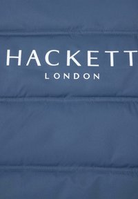 Hackett London Strukirani kaput - dark denim blue