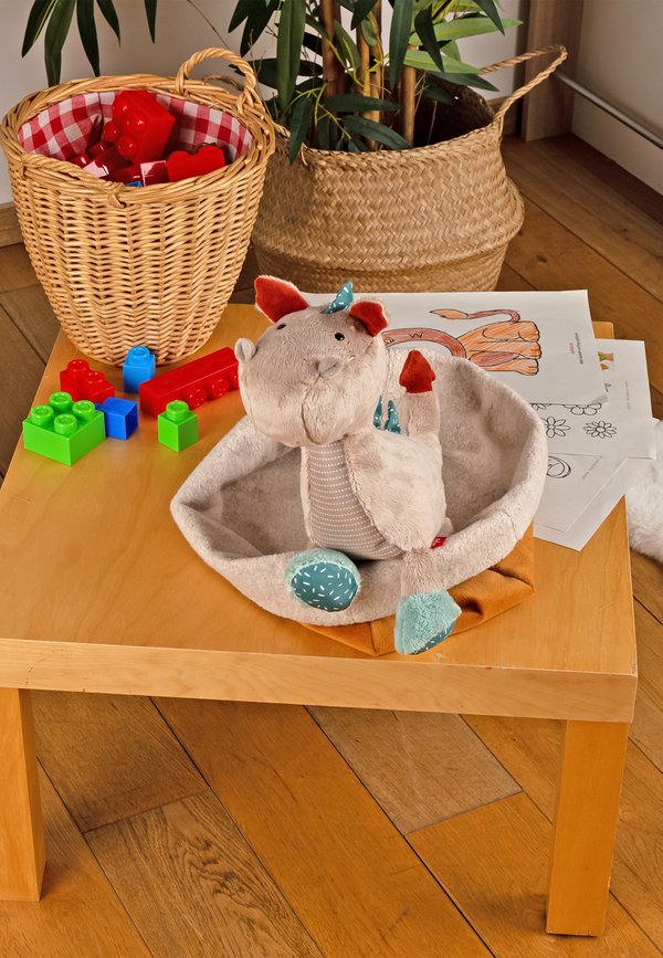 KUSCHELTIER DRACHE PATCHWORK SWEETY – Kuscheltier – taupe mehrfarbig