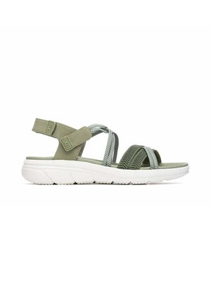 XTI, SANDALIA DE MUJER PLANO - Sandalias de cuña - verde