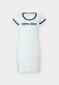 Obleka iz džersija - light blue
