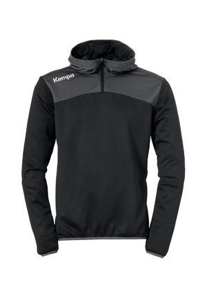 Kempa Felpa con cappuccio - schwarzgrau