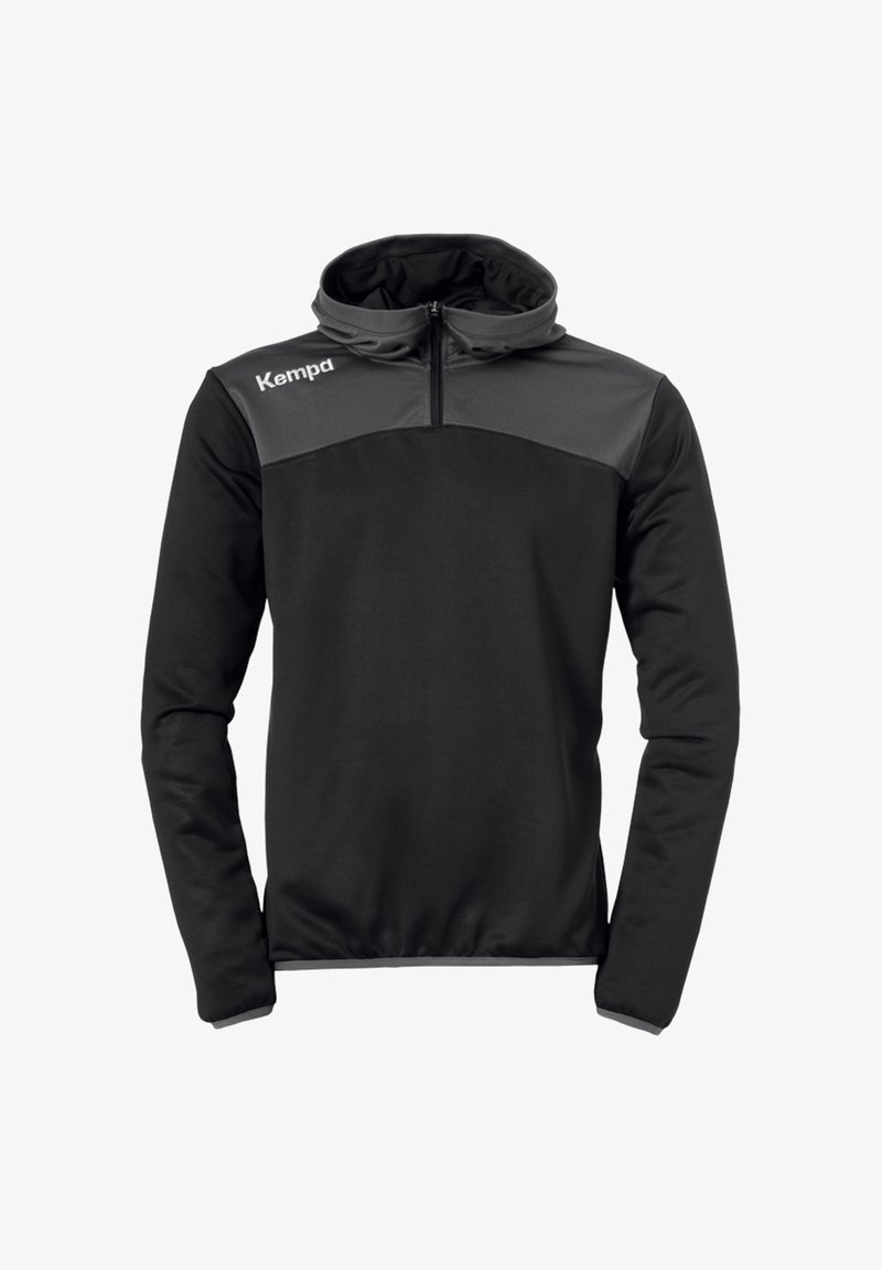Kempa Jersey con capucha - schwarzgrau