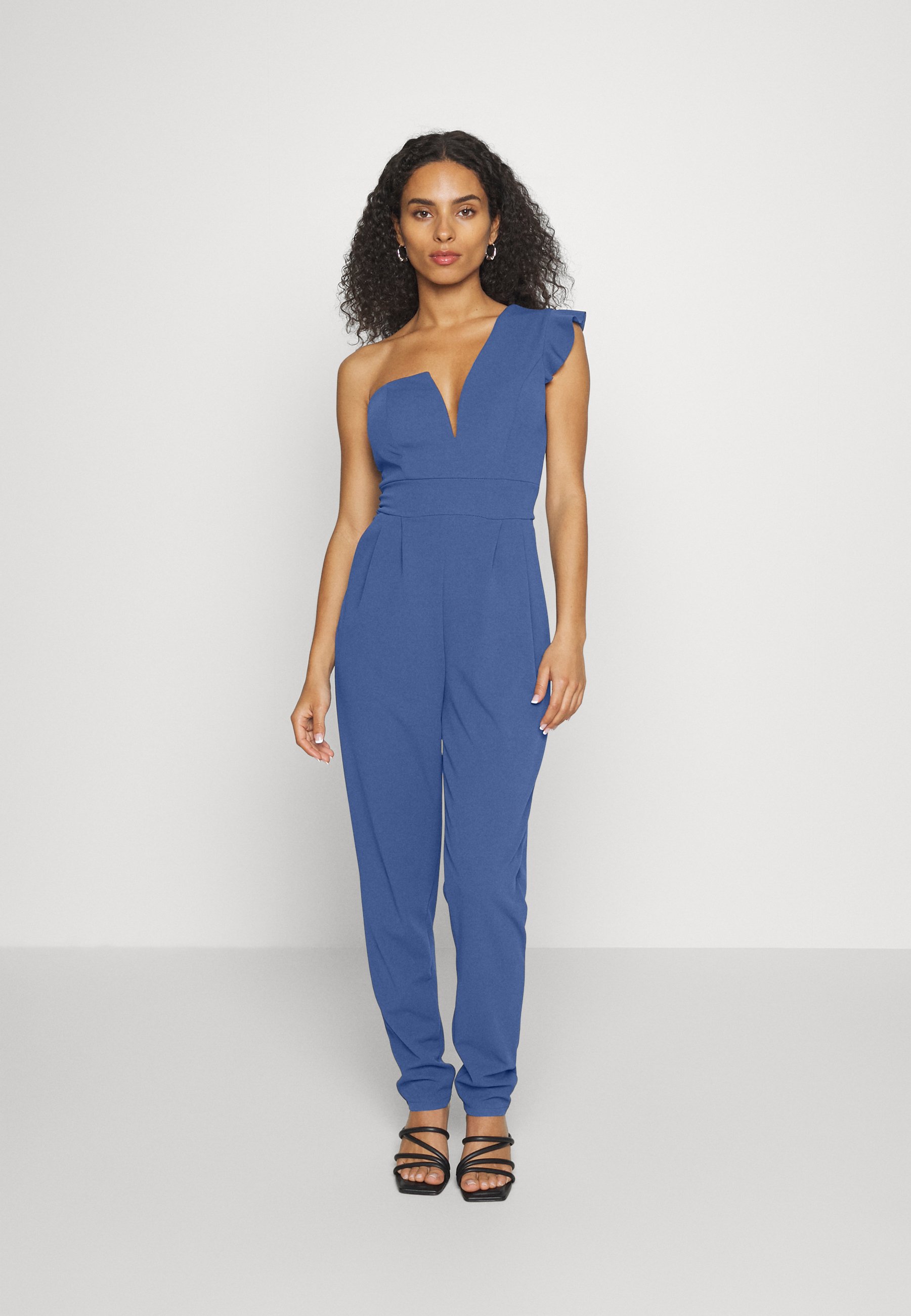 WAL G PETITE MEINE ONE SHOULDER RUFFLE 