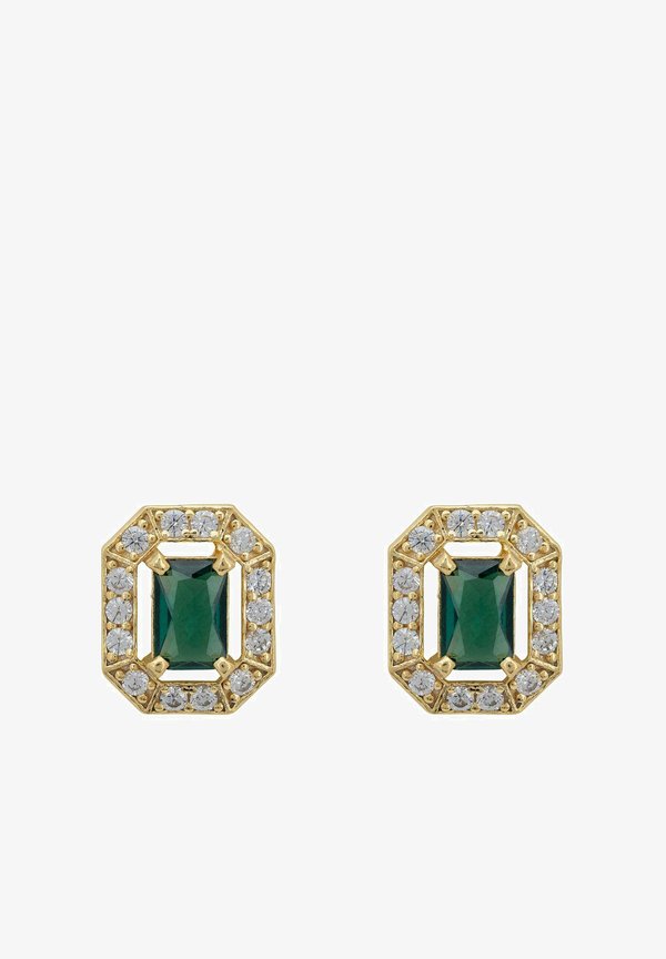 WHISTLEDOWN GEMSTONE STUD EMERALD - Earrings2