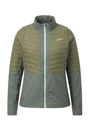 Ulla Popken, HYPRAR, 2-IN-1-FUNKTIONSJACKE, ÄRMEL ABNEHMBAR, STEHKRAGEN - Winterjacke - olive green