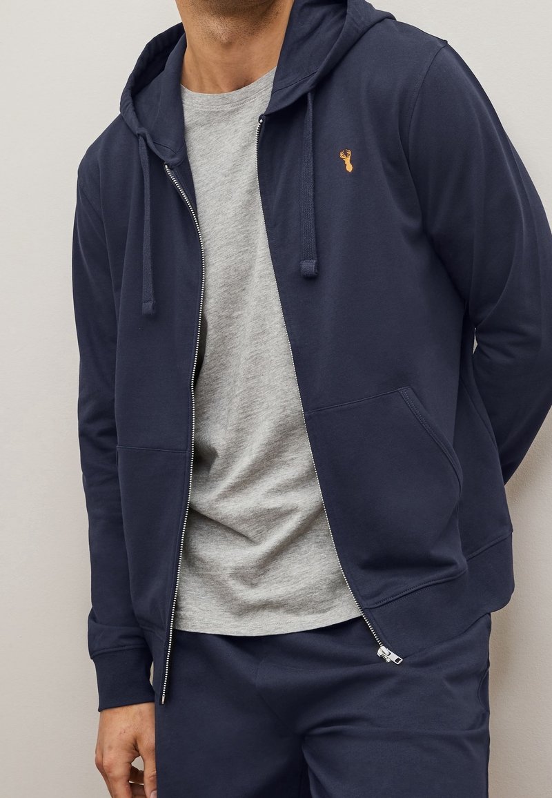Next Felpa con zip - dark blue