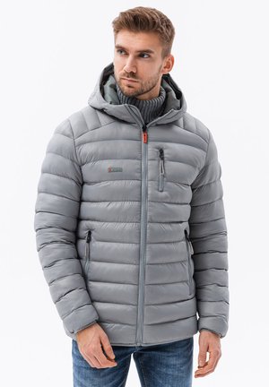 WITH HOOD - Vinterjacka - grey