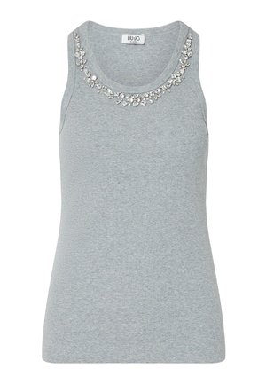 LIU JO, LIU JO T-SHIRT WITH JEWEL DECORATION - Μπλούζα - grey