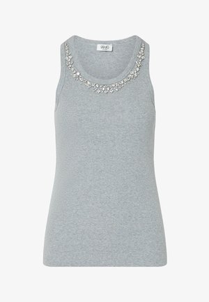 LIU JO, LIU JO T-SHIRT WITH JEWEL DECORATION - Μπλούζα - grey