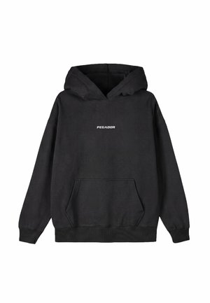 Pegador, CLARITA LOGO OVERSIZED HOODIE - Jersey con capucha - washed black white