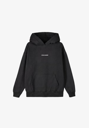 Pegador, CLARITA LOGO OVERSIZED HOODIE - Jersey con capucha - washed black white